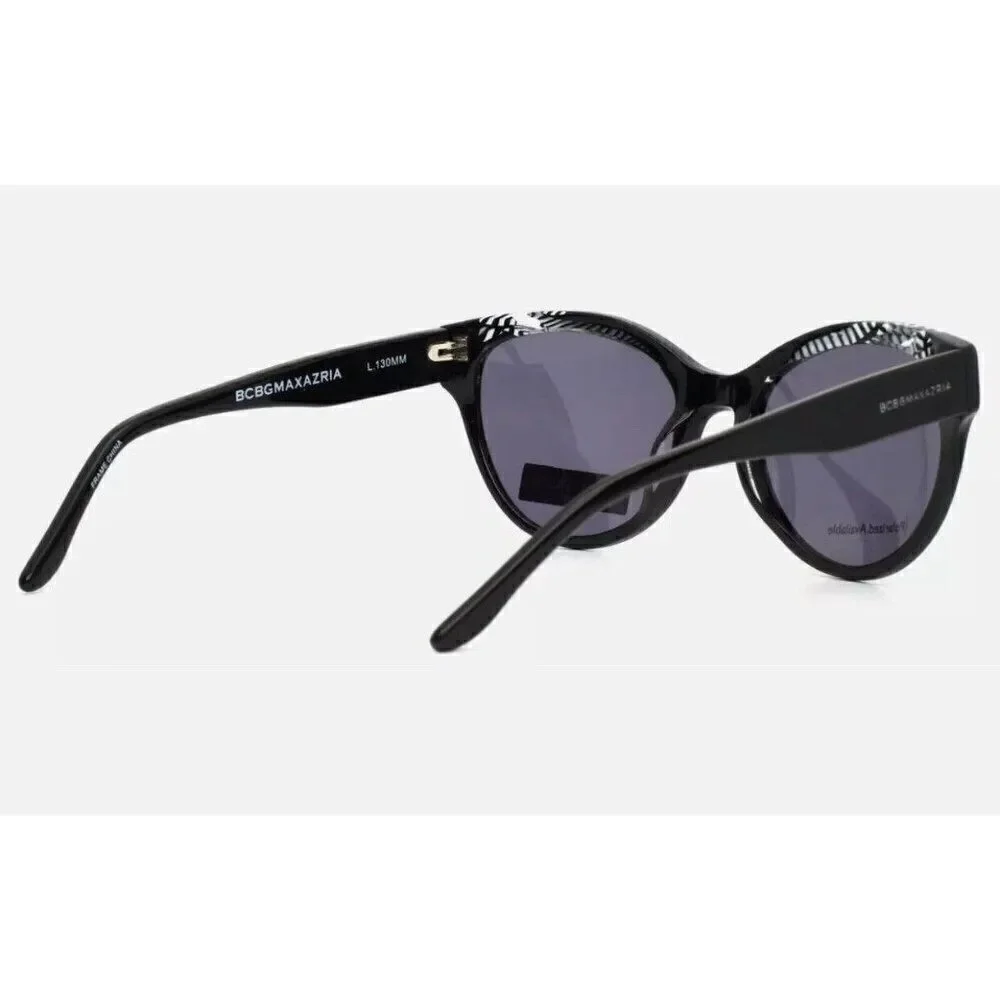 BCBGMAXAZRIA New Embrace Black Combo Womens Cat Eye Sunglasses